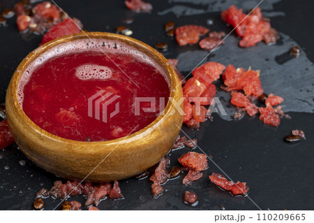 fresh red watermelon juice, freshly squeezed red juice fresh red watermelon juice, freshly squeezed red juice 110209665