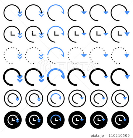 Arrow icon related to circulation and direction. Arrow icon related to circulation and direction. 110210509