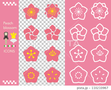 桃花簡單圖示集 110210967