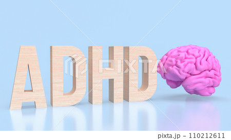 The ADHD for medical or education concept 3d rendering. The ADHD for medical or education concept 3d rendering. 110212611