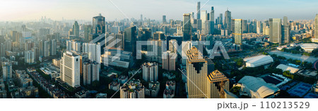 Aerial panoramic view of landscape in Guangzhou city, China Aerial panoramic view of landscape in Guangzhou city, China 110213529