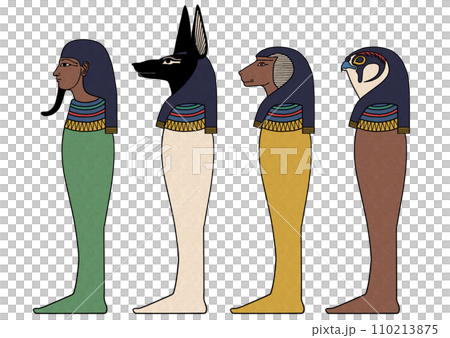 エジプト神話 ホルスの4人の息子 エジプト神話 ホルスの4人の息子 110213875