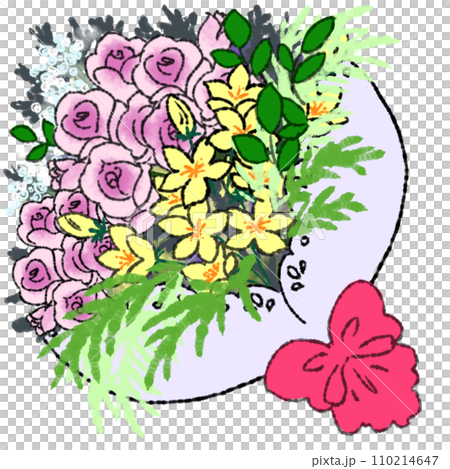 Illustration of a bouquet Illustration of a bouquet 110214647