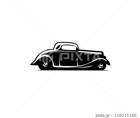 Ford caupe car logo - vector illustration, emblem design on white background Ford caupe car logo - vector illustration, emblem design on white background 110215380