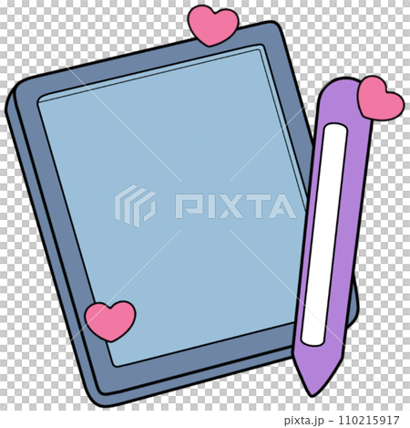 The illustration of a tablet 110215917