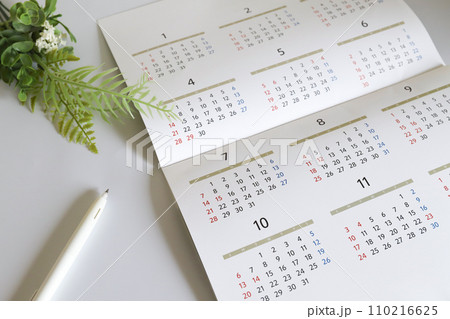 年間カレンダー　スケジュールイメージ 110216625
