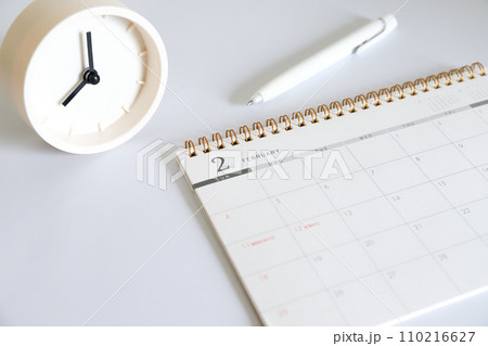 2月のカレンダー　スケジュールイメージ 110216627