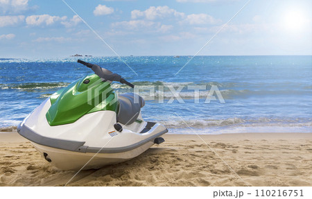 Watercraft sailing tranquil South Pacific waters on sunlight Watercraft sailing tranquil South Pacific waters on sunlight 110216751