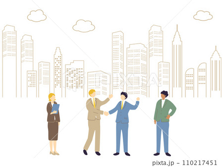 ビジネスシーン　イラスト 110217451