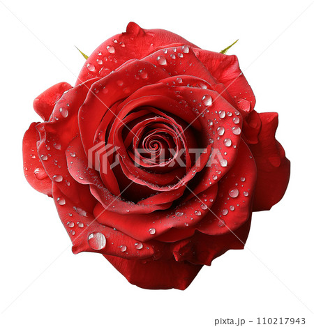 Red Rose on isolated background 110217943