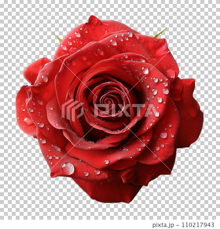 Red Rose on isolated background 110217943