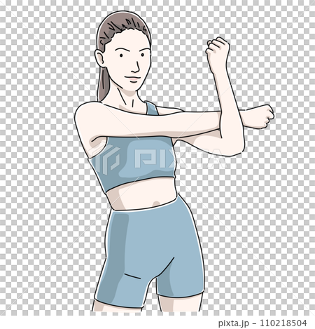 Women stretching 110218504