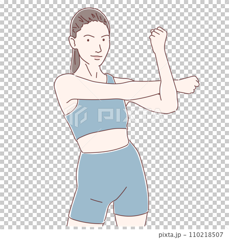 Women stretching 110218507