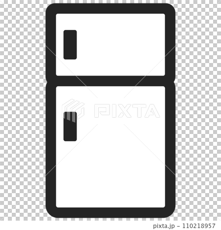 Illustration of smart refrigerator icon Illustration of smart refrigerator icon 110218957