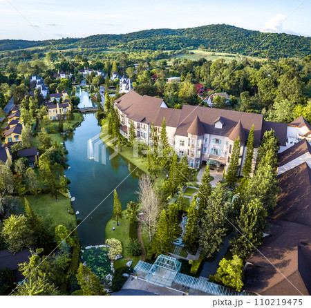 Khao yai european castle style in thailand 110219475