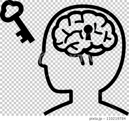 image of brain and key 110219784