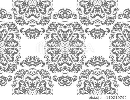 Classic Seamless Vector Fine Pattern With Arabesques 110219792