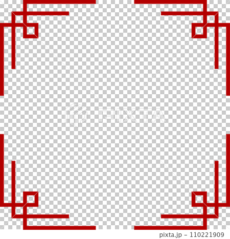 Chinese style simple frame red Chinese style simple frame red 110221909