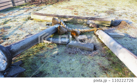 令和6年能登半島地震　倒れた鳥居 110222726