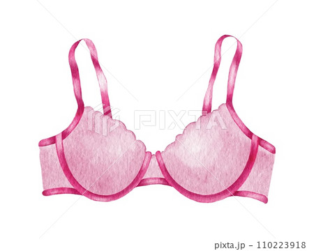 Watercolor lace lingerie. Hand draw underwear. Fashion illustration Watercolor lace lingerie. Hand draw underwear. Fashion illustration 110223918