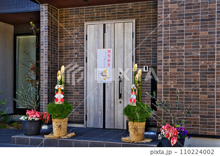 住宅展示場のお正月飾り　門松（2024年） 110224002