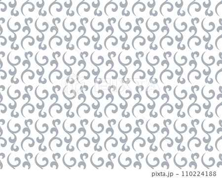 Flower pattern. Seamless white and gray ornament. Graphic vector background. Ornament for fabric, wallpaper, packaging. Flower pattern. Seamless white and gray ornament. Graphic vector background. Ornament for fabric, wallpaper, packaging. 110224188