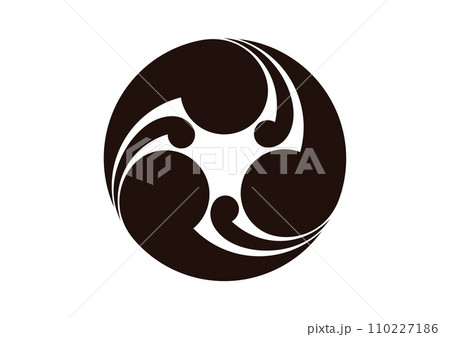 子持ち左三つ巴 110227186