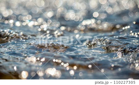 水中写真 キラキラとした美しい光が差し込む水中 110227305