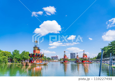 尾張津島天王祭、朝祭〈愛知県津島市〉 110227498