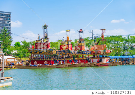 尾張津島天王祭、朝祭〈愛知県津島市〉 110227535