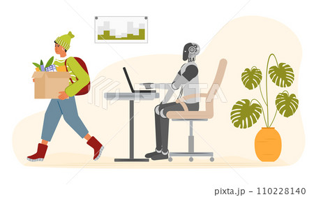 AI Robot People Unemployment Job loss Work problem 110228140