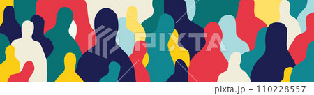 group of people abstract vector illustration ,design element 110228557