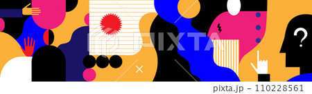 group of people psychology abstract vector illustration ,design element group of people psychology abstract vector illustration ,design element 110228561