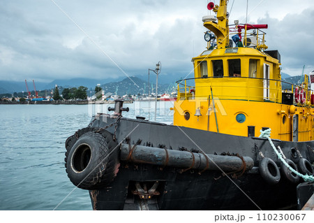 Vessel moored at the port Vessel moored at the port 110230067