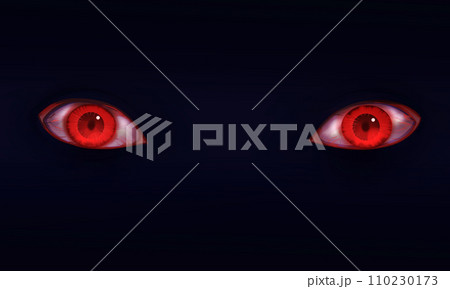 闇に浮かぶ赤い眼 闇に浮かぶ赤い眼 110230173