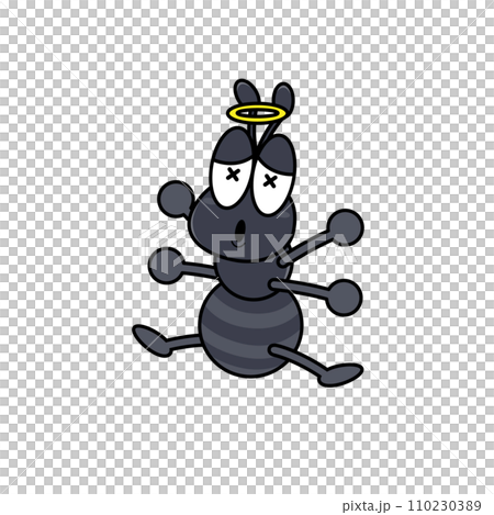 ポップな弱った蟻のイラスト ポップな弱った蟻のイラスト 110230389