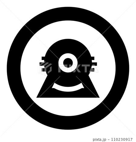 Electric motor electromotor engine industrial icon in circle round black color vector illustration image solid outline style Electric motor electromotor engine industrial icon in circle round black color vector illustration image solid outline style 110230917