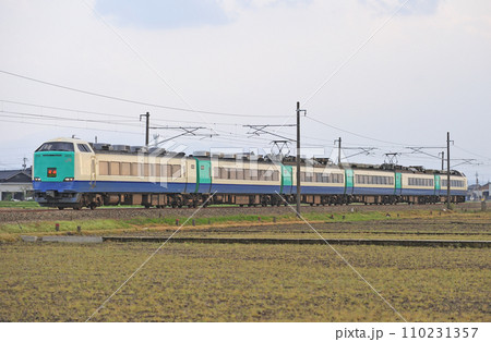 北陸本線 石動ー福岡 JR東日本 485系 R26編成(新潟) 北越 北陸本線 石動ー福岡 JR東日本 485系 R26編成(新潟) 北越 110231357