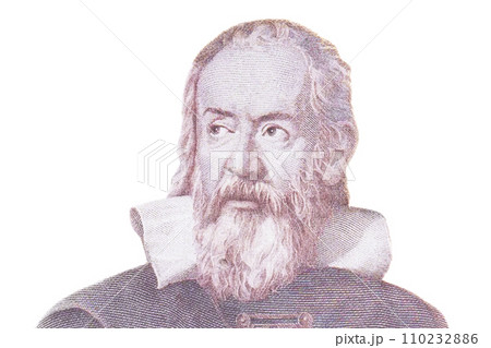 Galileo Galilei Portrait from Italy 2000 lira 1983 Banknotes. 110232886