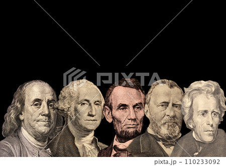 United States Paper Currency 5 Presidents 110233092