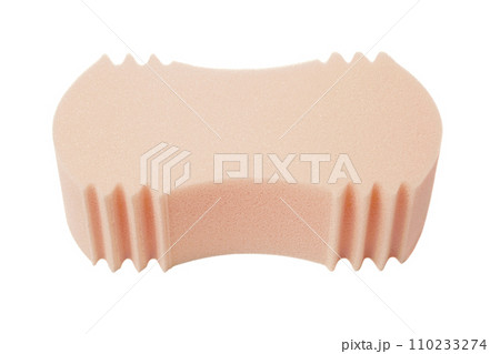 Sponge for car washing isolated on white background 110233274