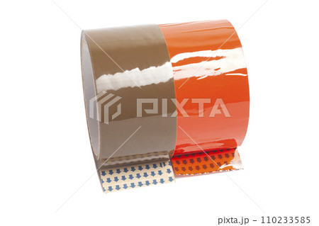 colorful rolls of duct tape isolated. 110233585