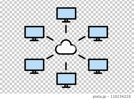 An image icon for exchanging data on the cloud An image icon for exchanging data on the cloud 110234228