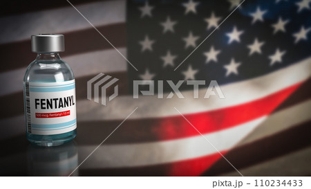 The fentanyl for medicine or drug concept 3d...のイラスト素材 [110234433] - PIXTA