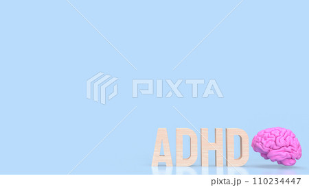 The ADHD for medical or education concept 3d rendering. The ADHD for medical or education concept 3d rendering. 110234447