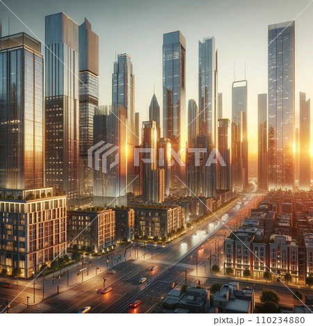 都市イラスト 都市イラスト 110234880