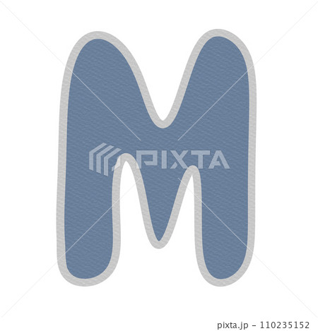 Alphabet letter M 110235152