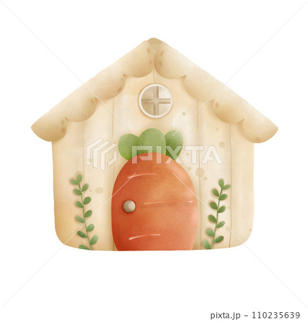 Easter carrot house 110235639