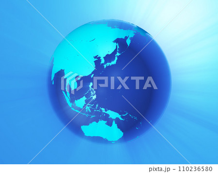 地球　イメージ　ストリーク　背景　BG　イラスト　CG 110236580