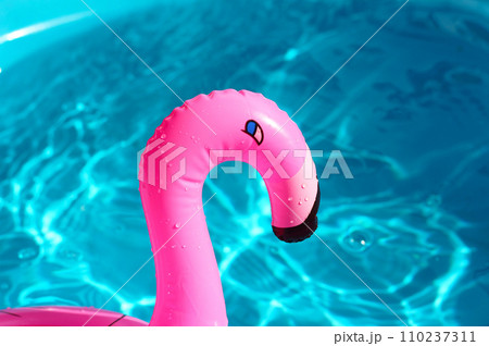Rubber ring for swimming. Summer background concept Rubber ring for swimming. Summer background concept 110237311